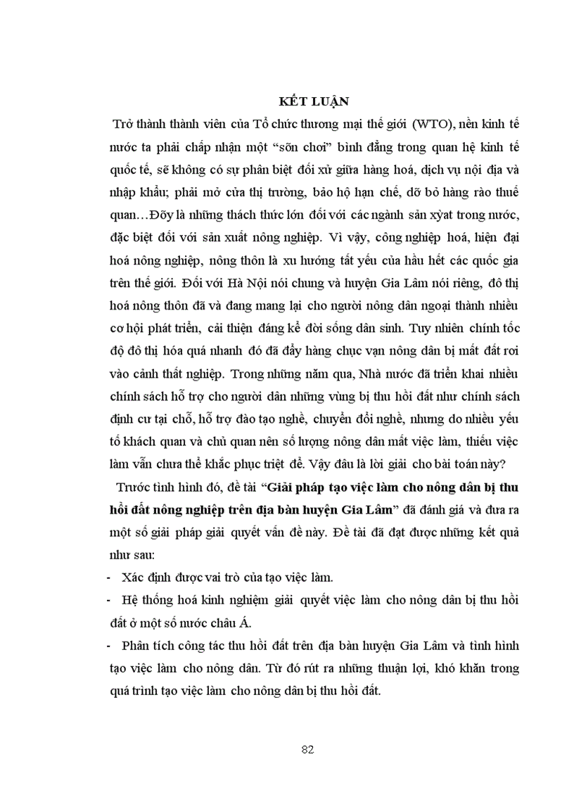 image for page Giải pháp tạo việc làm cho nông dân bị thu hồi đất nông nghiệp trên địa bàn huyện Gia Lâm