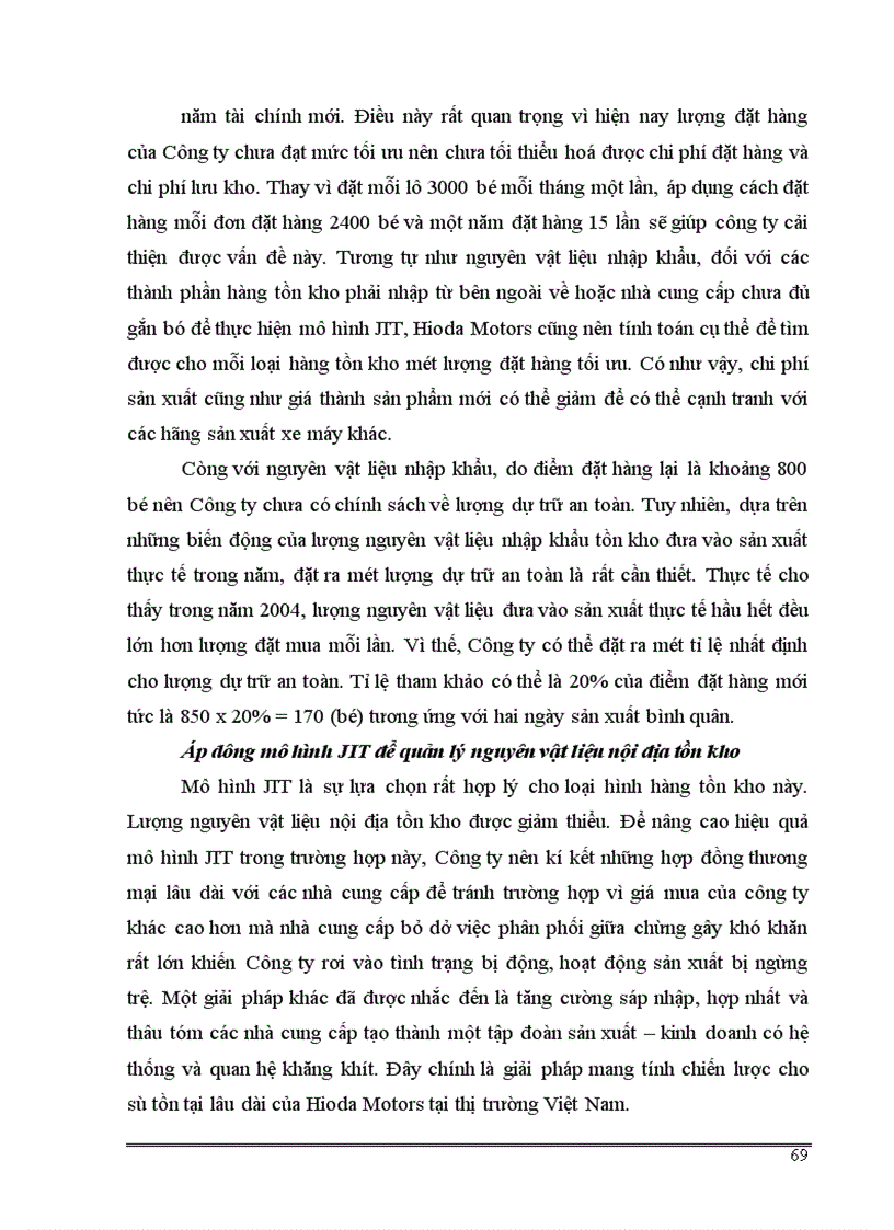 image for page Giải pháp nâng cao hiệu quả quản lý hàng tồn kho tại Công ty Liên doanh Hioda Motors 1