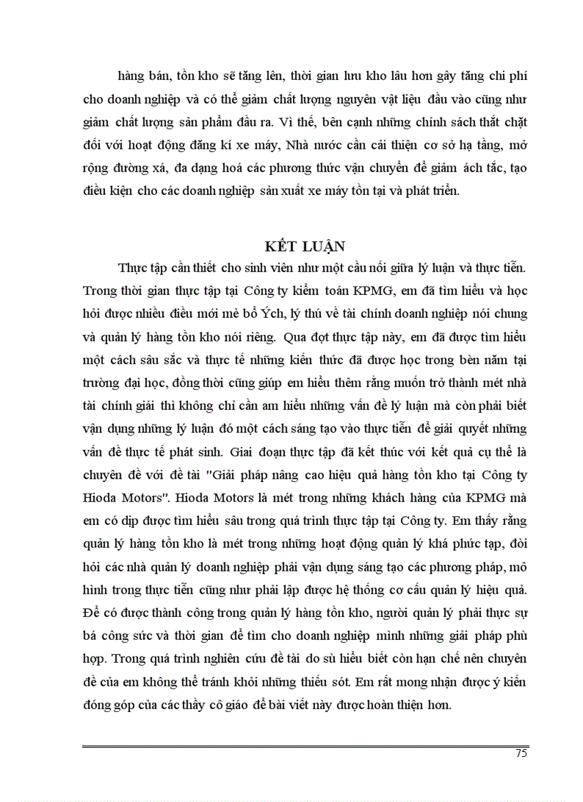 image for page Giải pháp nâng cao hiệu quả quản lý hàng tồn kho tại Công ty Liên doanh Hioda Motors 1