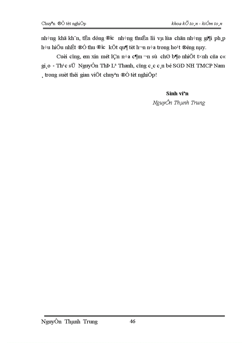image for page Thực trạng và giải pháp nhằm nâng cao hiệu quả nghiệp vụ huy động vốn tại sở giao dịch Thăng Long NHTMCP Nam Á