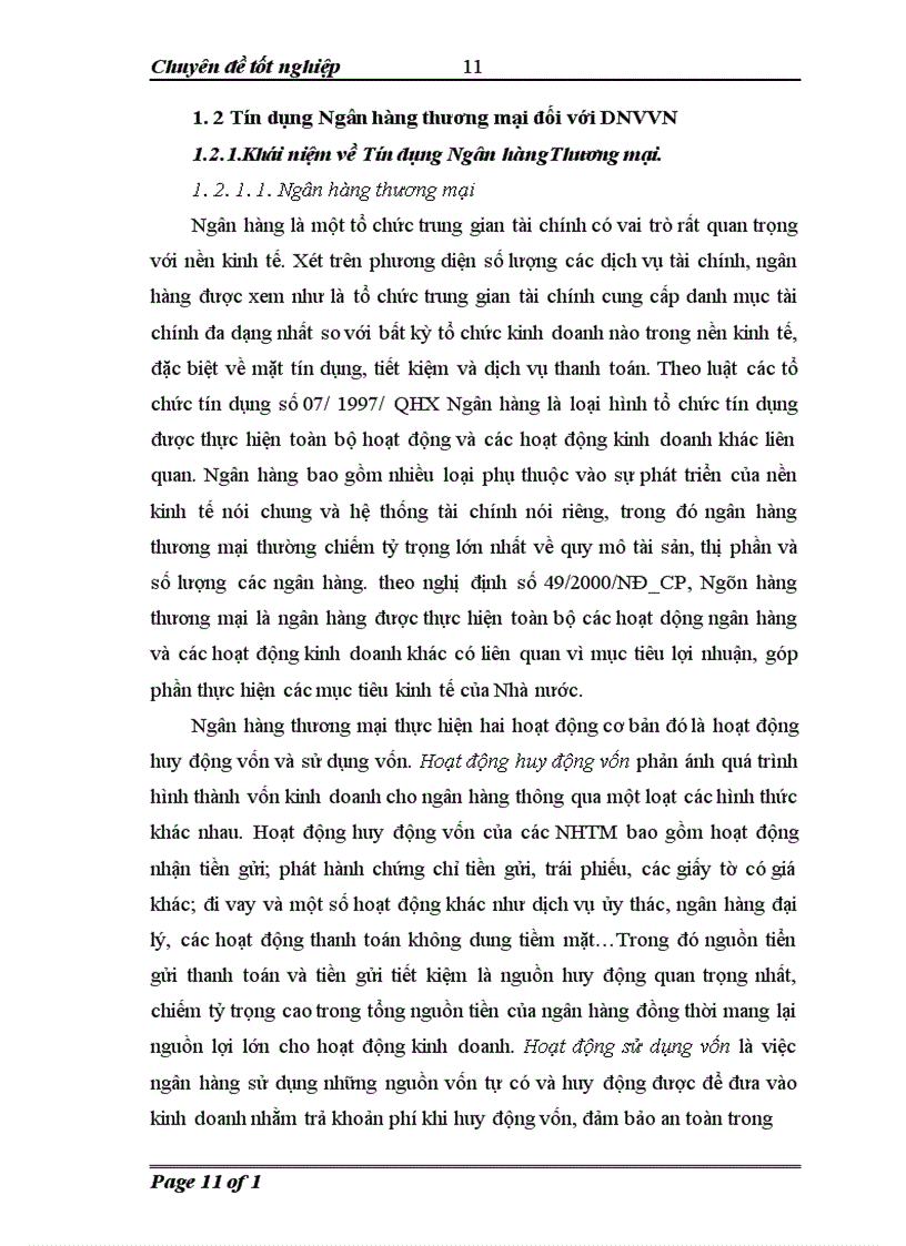image for page Phát triển hoạt động tín dụng đối với các doanh nghiệp vừa và nhỏ tại Ngân hàng thương mại cổ phần quân đội Chi nhánh Minh Khai 1