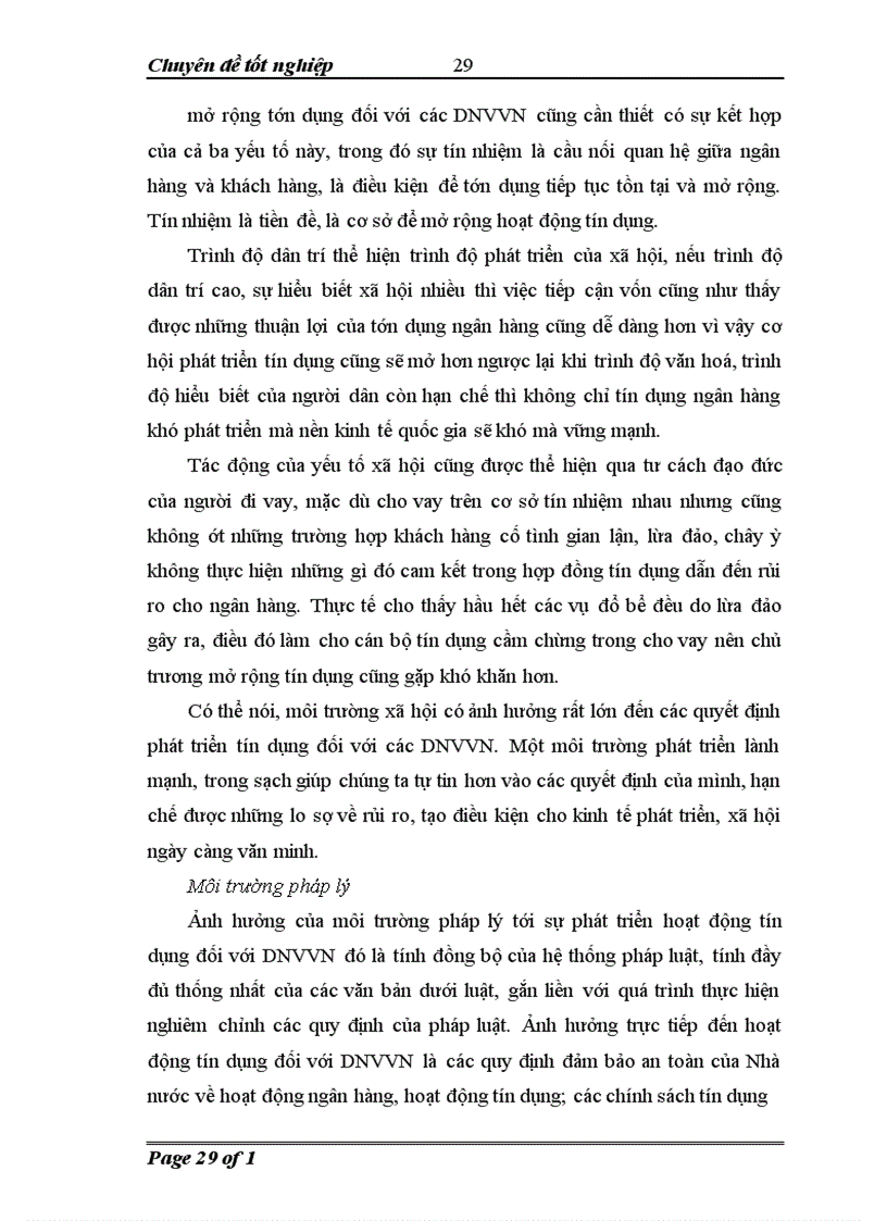 image for page Phát triển hoạt động tín dụng đối với các doanh nghiệp vừa và nhỏ tại Ngân hàng thương mại cổ phần quân đội Chi nhánh Minh Khai 1