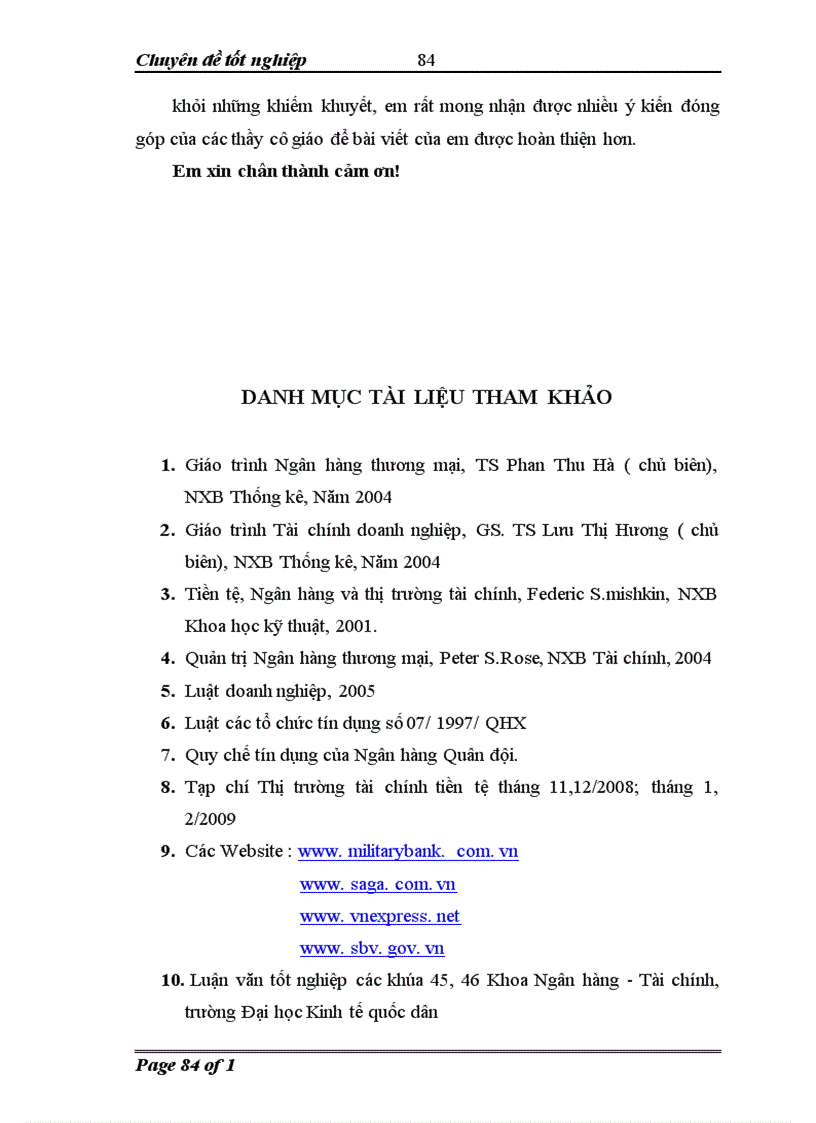 image for page Phát triển hoạt động tín dụng đối với các doanh nghiệp vừa và nhỏ tại Ngân hàng thương mại cổ phần quân đội Chi nhánh Minh Khai 1