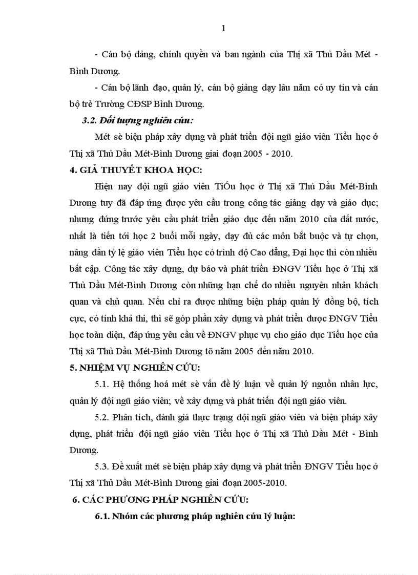 image for page Một số biện pháp xây dựng và phát triển đội ngũ giáo viên Tiểu học ở Thị xã Thủ Dầu Một Bình Dương giai đoạn 2005 2010