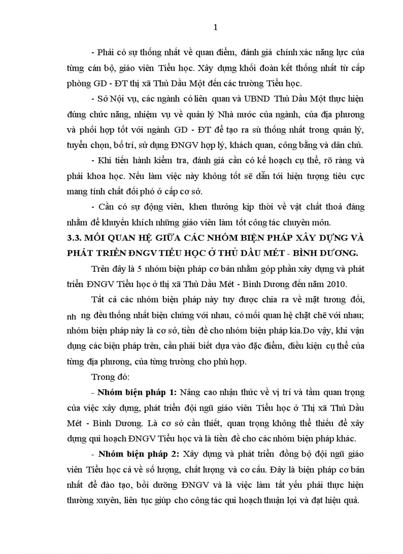 image for page Một số biện pháp xây dựng và phát triển đội ngũ giáo viên Tiểu học ở Thị xã Thủ Dầu Một Bình Dương giai đoạn 2005 2010