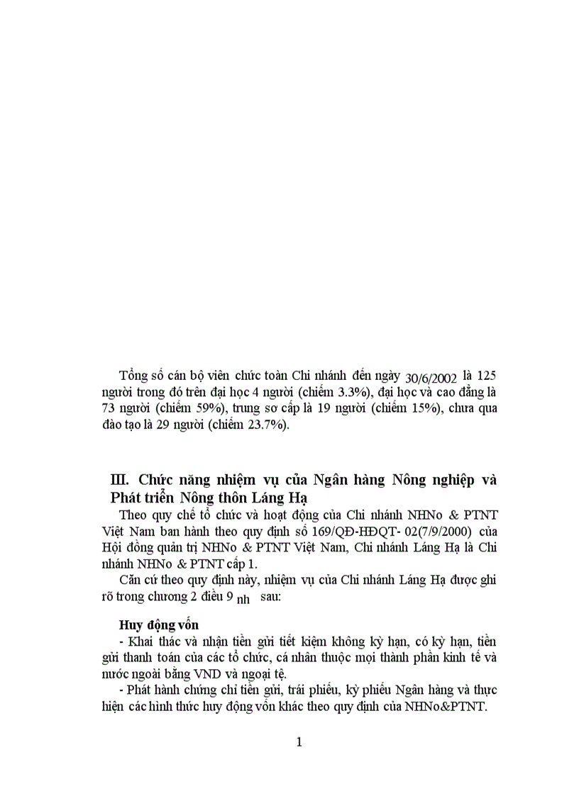 image for page Khái quát về tình hình hoạt động của Chi nhánh Ngân hàng Nông nghiệp và Phát triển Nông thôn Láng Hạ