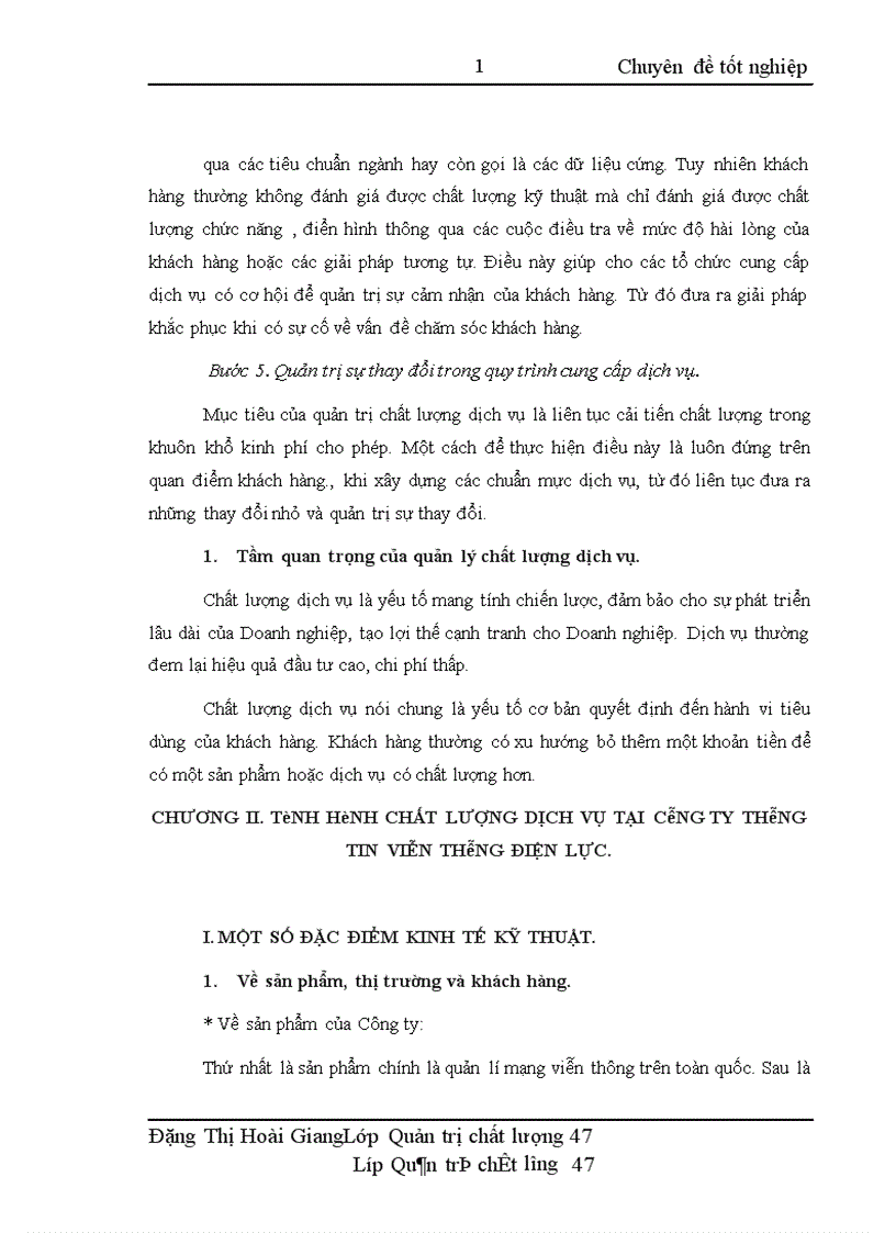 image for page Nâng cao chất lượng dịch vụ nhằm tăng cường khả năng cạnh tranh của Công ty thông tin viễn thông điện lực 1