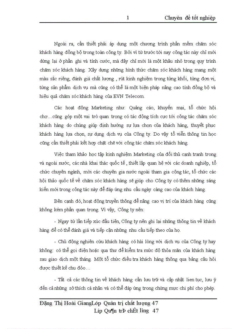 image for page Nâng cao chất lượng dịch vụ nhằm tăng cường khả năng cạnh tranh của Công ty thông tin viễn thông điện lực 1