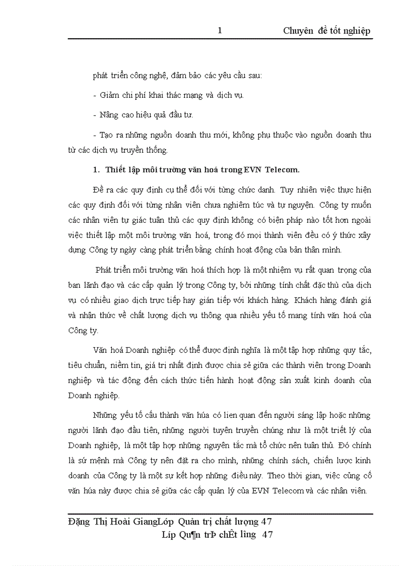image for page Nâng cao chất lượng dịch vụ nhằm tăng cường khả năng cạnh tranh của Công ty thông tin viễn thông điện lực 1