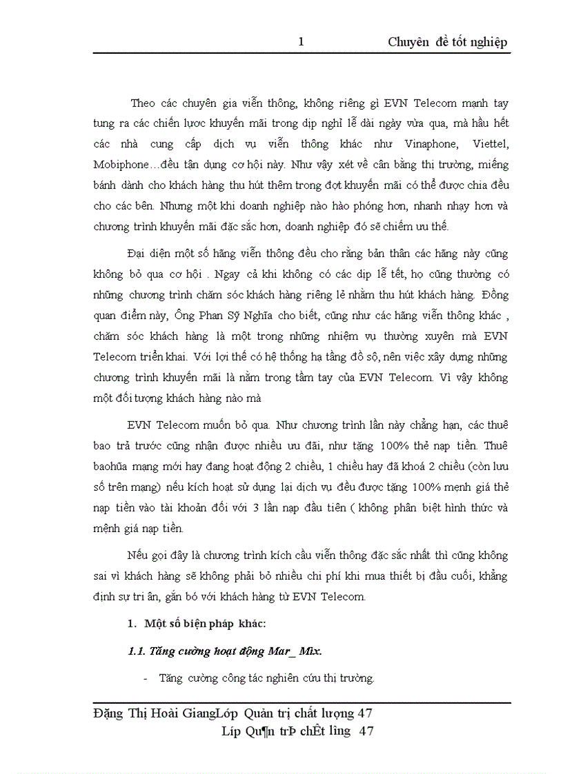 image for page Nâng cao chất lượng dịch vụ nhằm tăng cường khả năng cạnh tranh của Công ty thông tin viễn thông điện lực 1