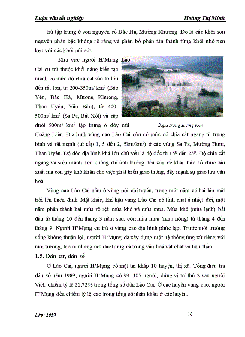 image for page Khai thác văn hoá H Mông của công ty CP Dịch vụ Du lịch Đường sắt Hà Nội để phát triển du lịch ở Sa Pa Lào Cai