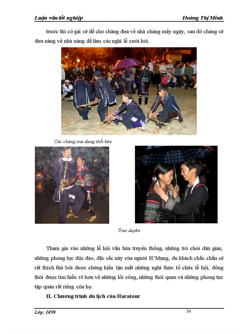 image for page Khai thác văn hoá H Mông của công ty CP Dịch vụ Du lịch Đường sắt Hà Nội để phát triển du lịch ở Sa Pa Lào Cai