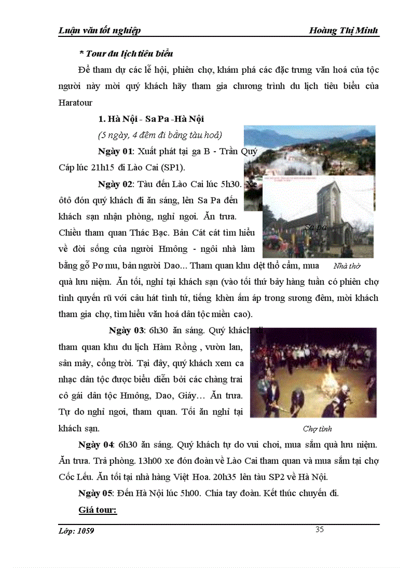 image for page Khai thác văn hoá H Mông của công ty CP Dịch vụ Du lịch Đường sắt Hà Nội để phát triển du lịch ở Sa Pa Lào Cai