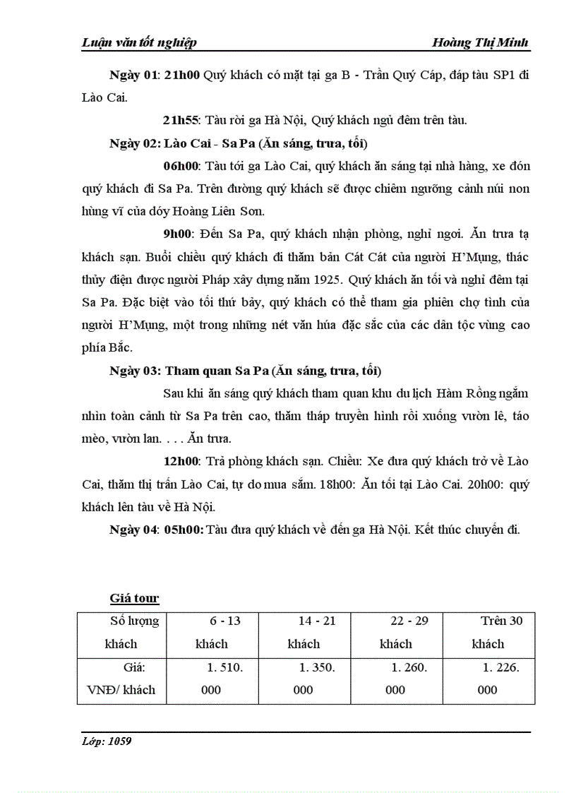 image for page Khai thác văn hoá H Mông của công ty CP Dịch vụ Du lịch Đường sắt Hà Nội để phát triển du lịch ở Sa Pa Lào Cai