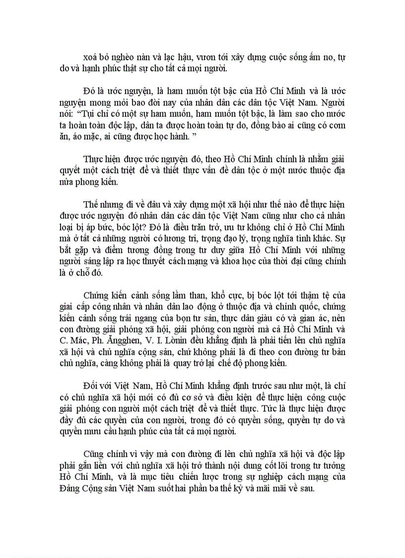 image for page Tư tưởng Hồ Chí Minh về độc lập dân tộc gắn liền với Chủ nghĩa Xã hội