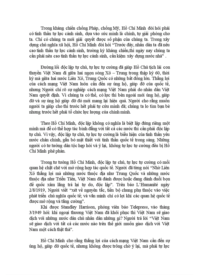 image for page Tư tưởng Hồ Chí Minh về độc lập dân tộc gắn liền với Chủ nghĩa Xã hội