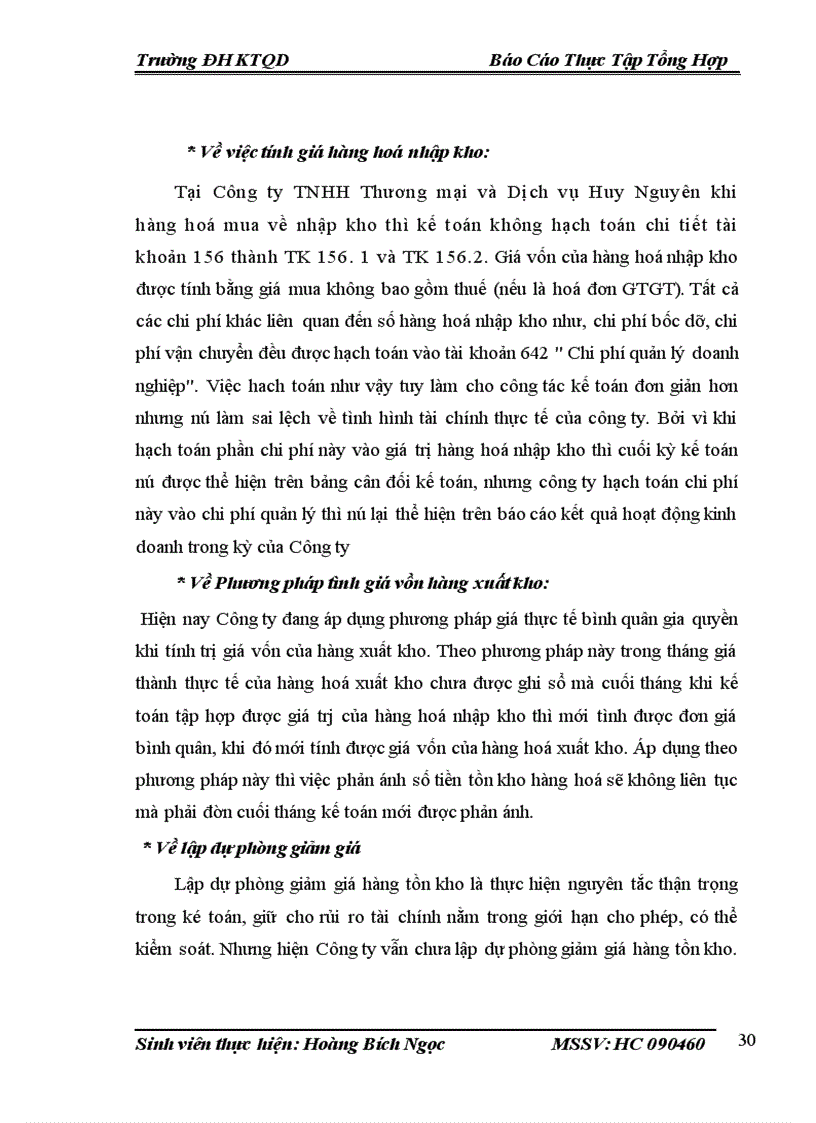 image for page Thực trạng tổ chức hạch toán kế toán tại Công ty TNHH Thương mại và Dịch vụ Huy Nguyên 1