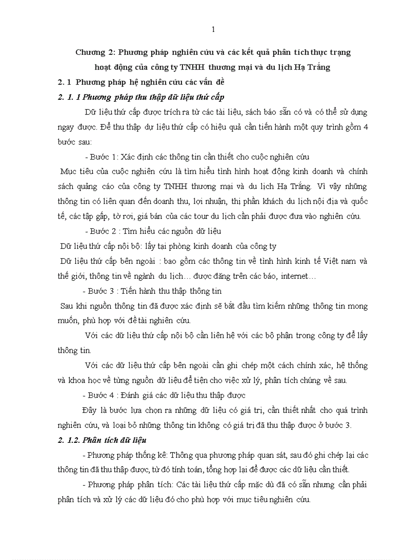 image for page Giải pháp hoàn thiện hoạt động quảng cáo đối với thị trường khách du lịch nội địa của Công ty TNHH thương mại và du lịch Hạ Trắng