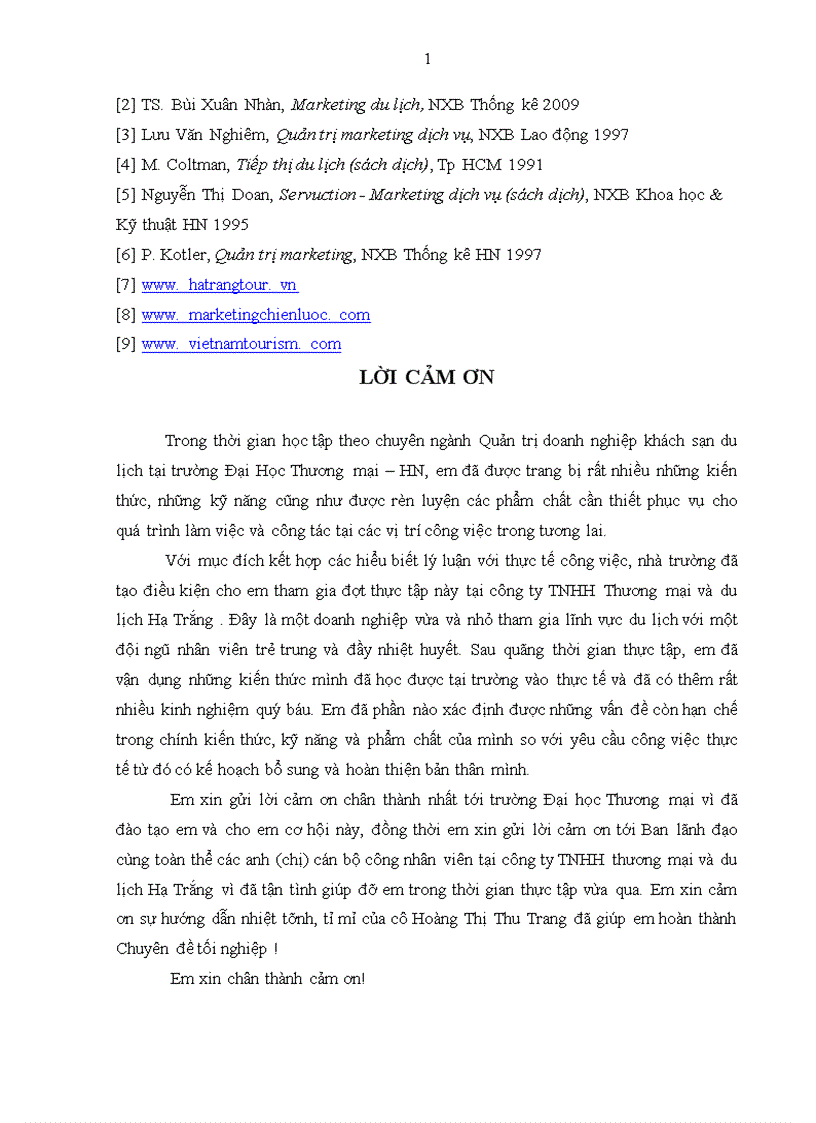 image for page Giải pháp hoàn thiện hoạt động quảng cáo đối với thị trường khách du lịch nội địa của Công ty TNHH thương mại và du lịch Hạ Trắng