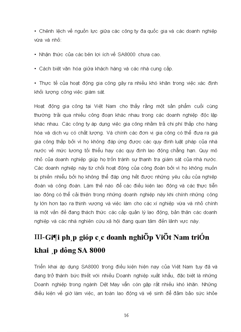 image for page Các doanh nghiệp Việt Nam áp dụng SA8000 gặp những khó khăn thuận lợi gì Giải pháp cho những doanh nghiệp này