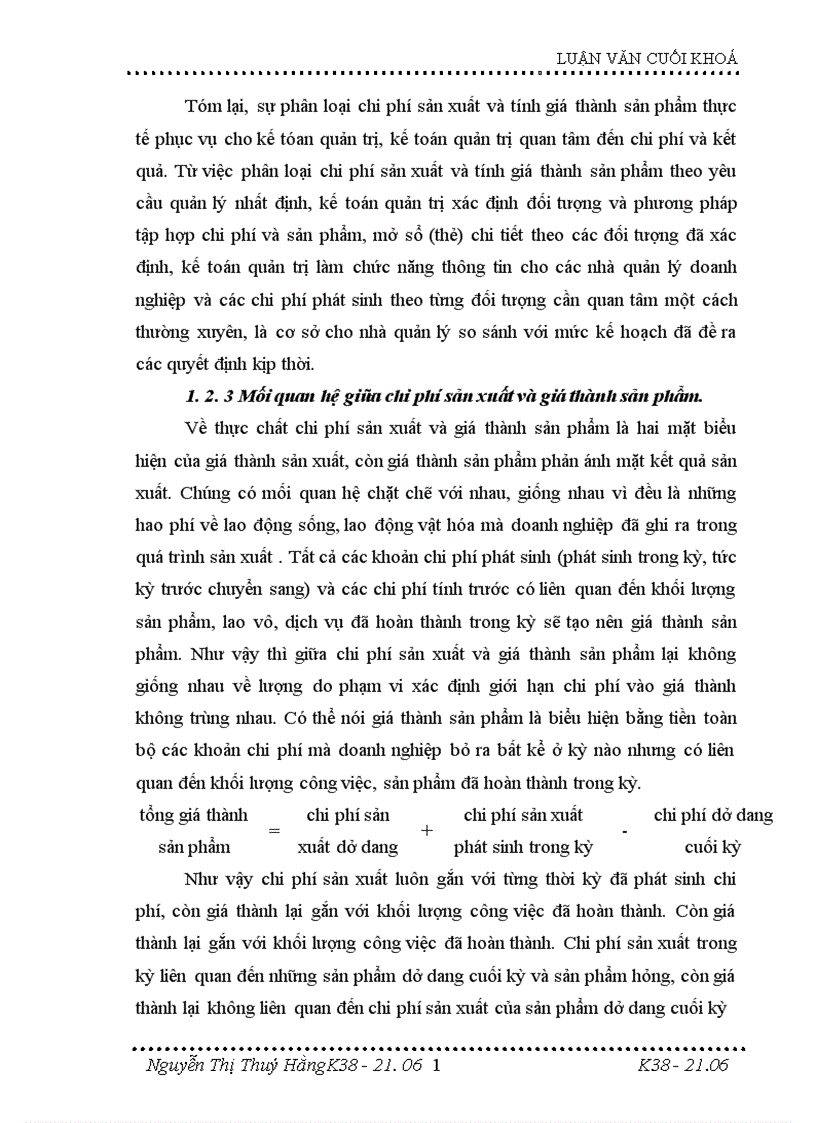 image for page Hoàn thiện kế toán tập hợp chi phí sản xuất và tính giá thành sản phẩm xây lắp tại Công ty xây dựng và phát triển đô thị 1