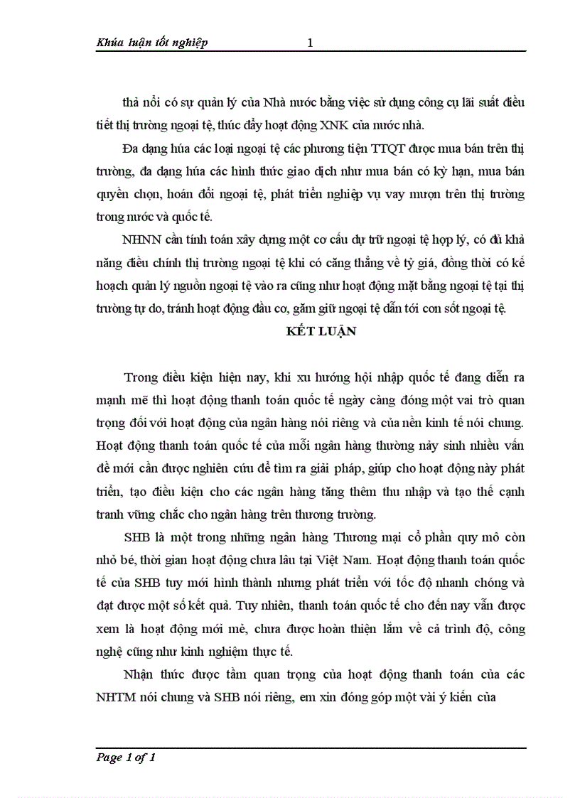 image for page Mở rộng hoạt động Thanh toán quốc tế tại Ngân hàng TMCP Sài Gòn Hà Nội 1