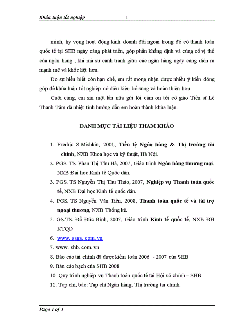 image for page Mở rộng hoạt động Thanh toán quốc tế tại Ngân hàng TMCP Sài Gòn Hà Nội 1