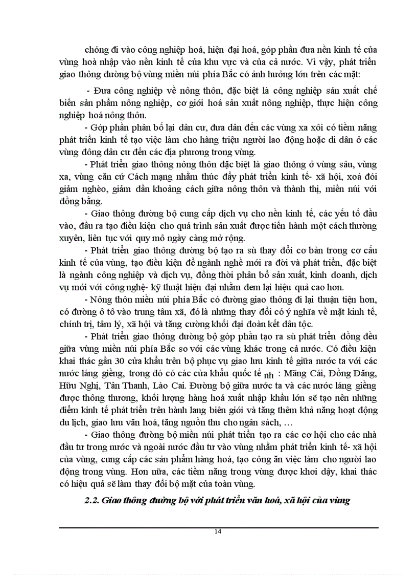 image for page Phương hướng và giải pháp nhằm tăng cường huy động vốn cho đầu tư phát triển mạng lưới giao thông đường bộ vùng miền núi phía Bắc giai đoạn 2001 2010 1