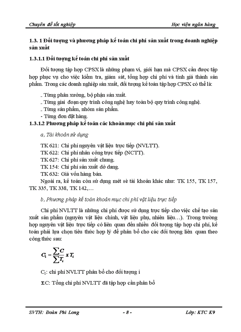 image for page Thực trạng và giải pháp hoàn thiện kế toán chi phí sản xuất và tính giá thành sản phẩm tại Công ty Cổ phần cấp nước Phú Thọ