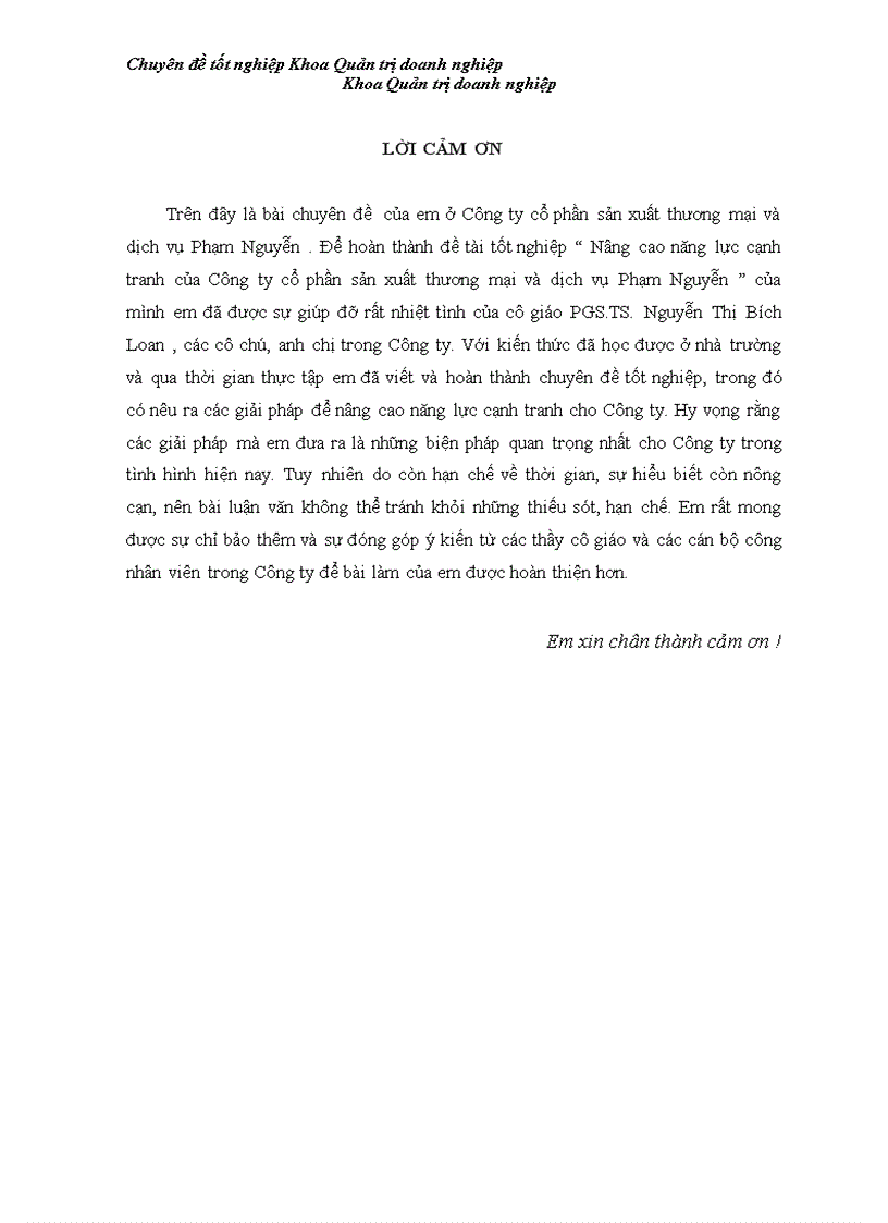 image for page Báo cáo thực tập tổng hợp Nâng cao năng lực cạnh tranh của Công ty Cổ phần sản xuất thương mại và dịch vụ Phạm Nguyên