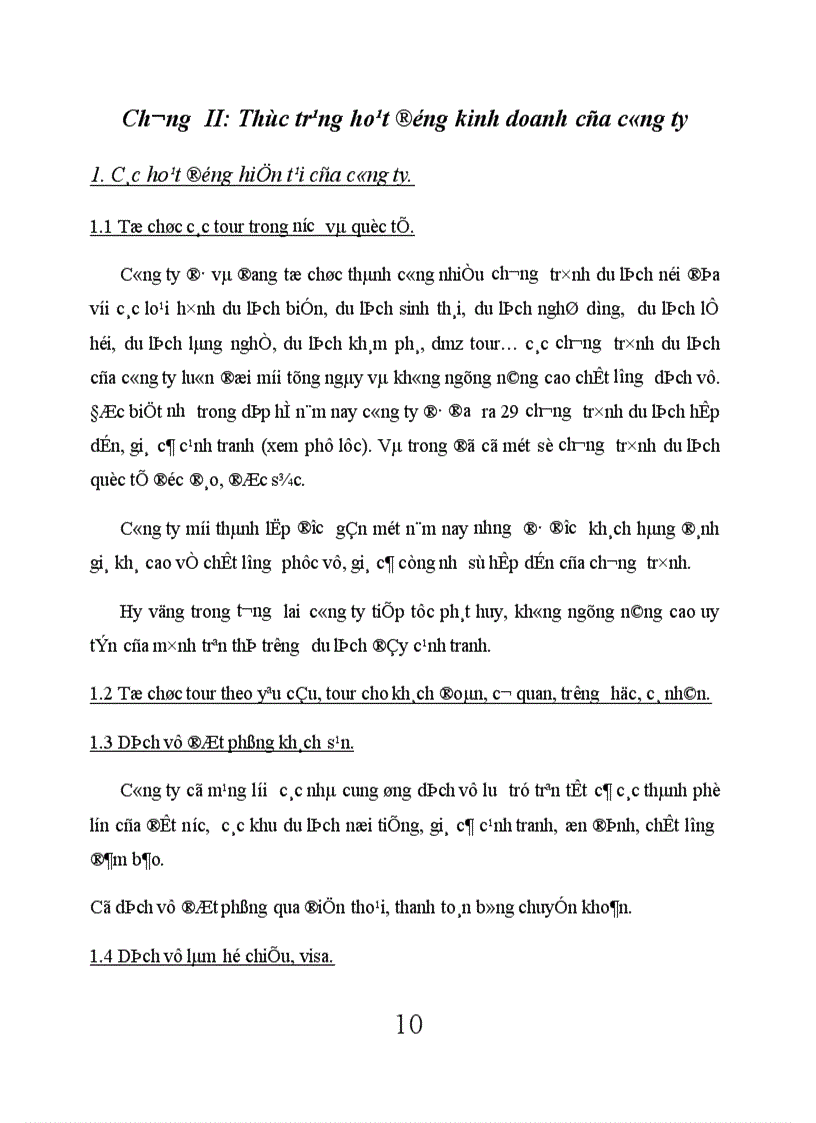 image for page Thực trạng hoạt động kinh doanh của công ty Cổ phần thương mại và Du lịch Hai Bà Trưng
