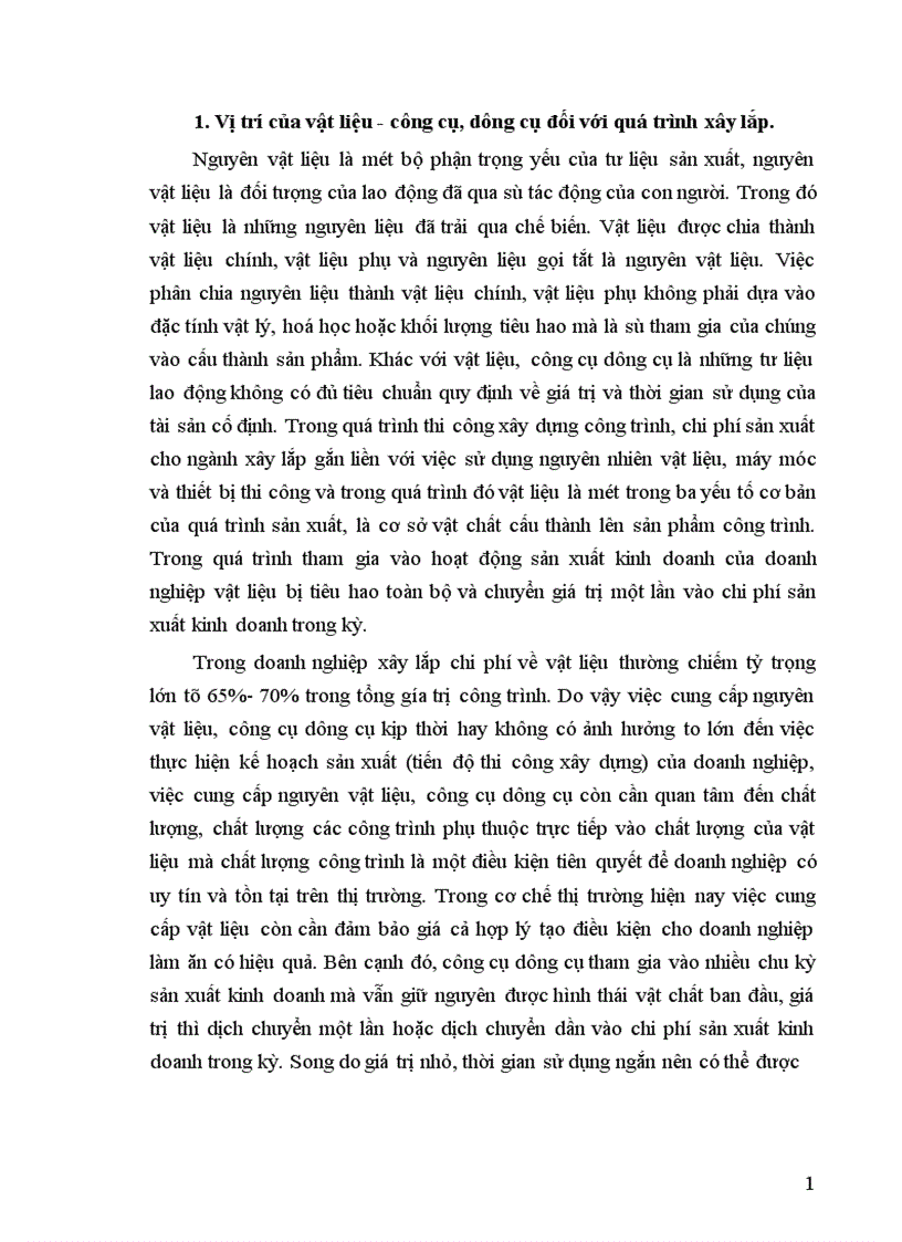 image for page Tổ chức công tác kế toán nguyên vật liệu công cụ dụng cụ ở công ty xây dựng số 19 1