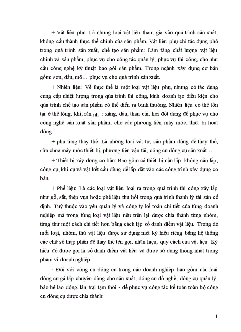 image for page Tổ chức công tác kế toán nguyên vật liệu công cụ dụng cụ ở công ty xây dựng số 19 1