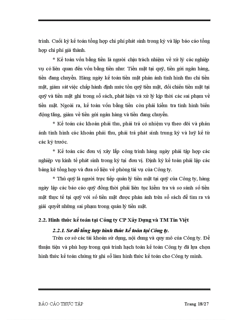 image for page Báo cáo thực tập tổng hợp tại Công ty CP Xây Dựng và TM Tín Việt