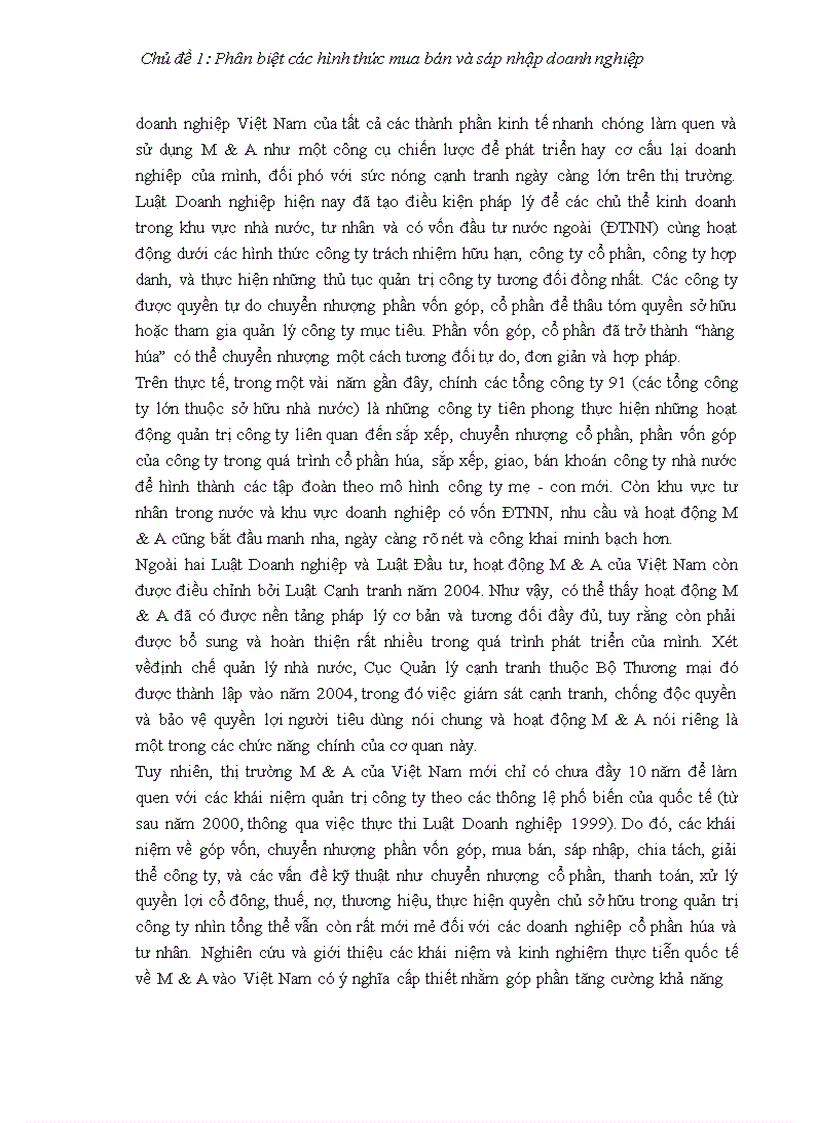 image for page Chủ đề Phân biệt các hình thức mua bán và sáp nhập doanh nghiệp