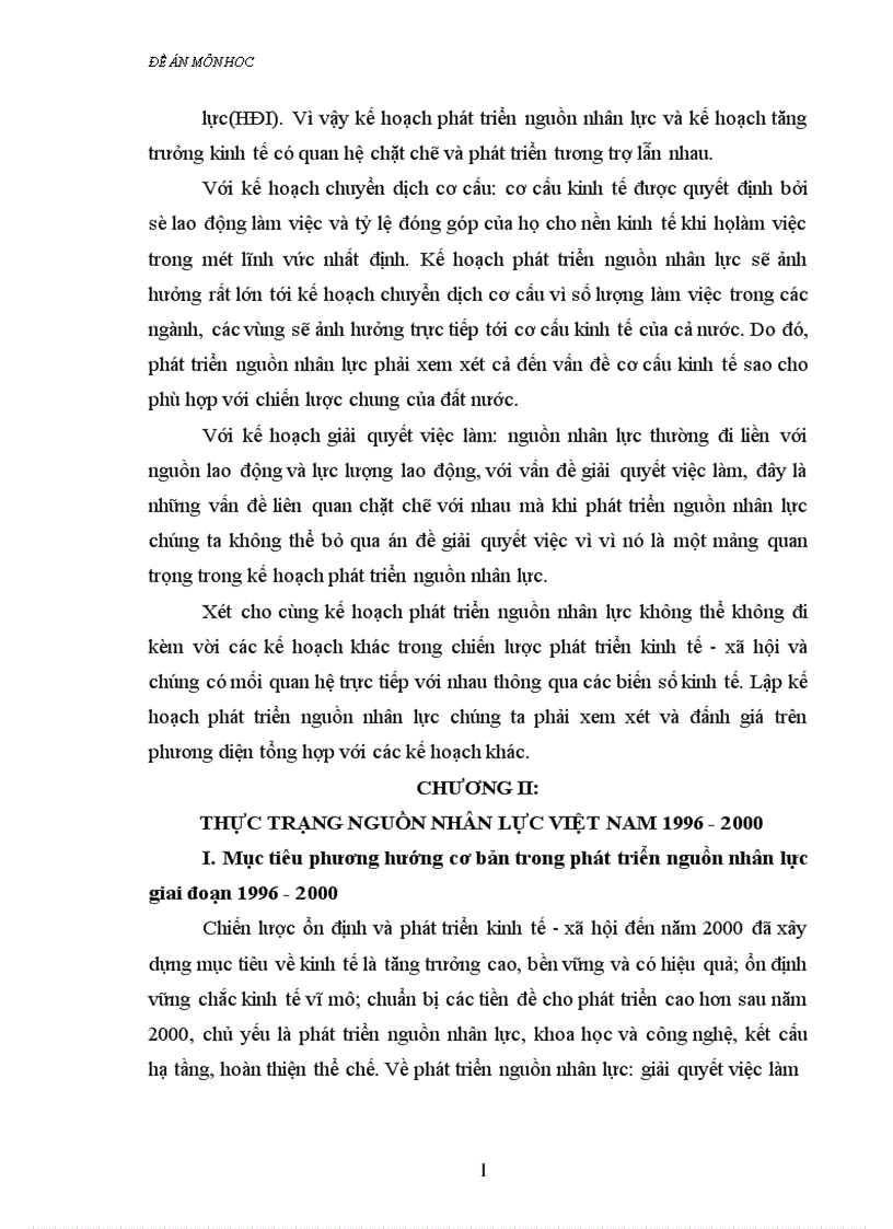 image for page Kế hoạch hoá phát triển nguồn nhân lực ở Việt Nam thời kỳ 2001 2005 và giải pháp thực hiện 1