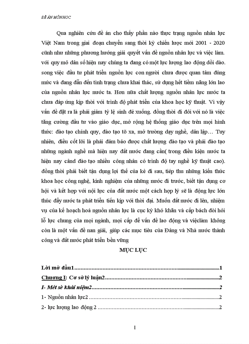 image for page Kế hoạch hoá phát triển nguồn nhân lực ở Việt Nam thời kỳ 2001 2005 và giải pháp thực hiện 1