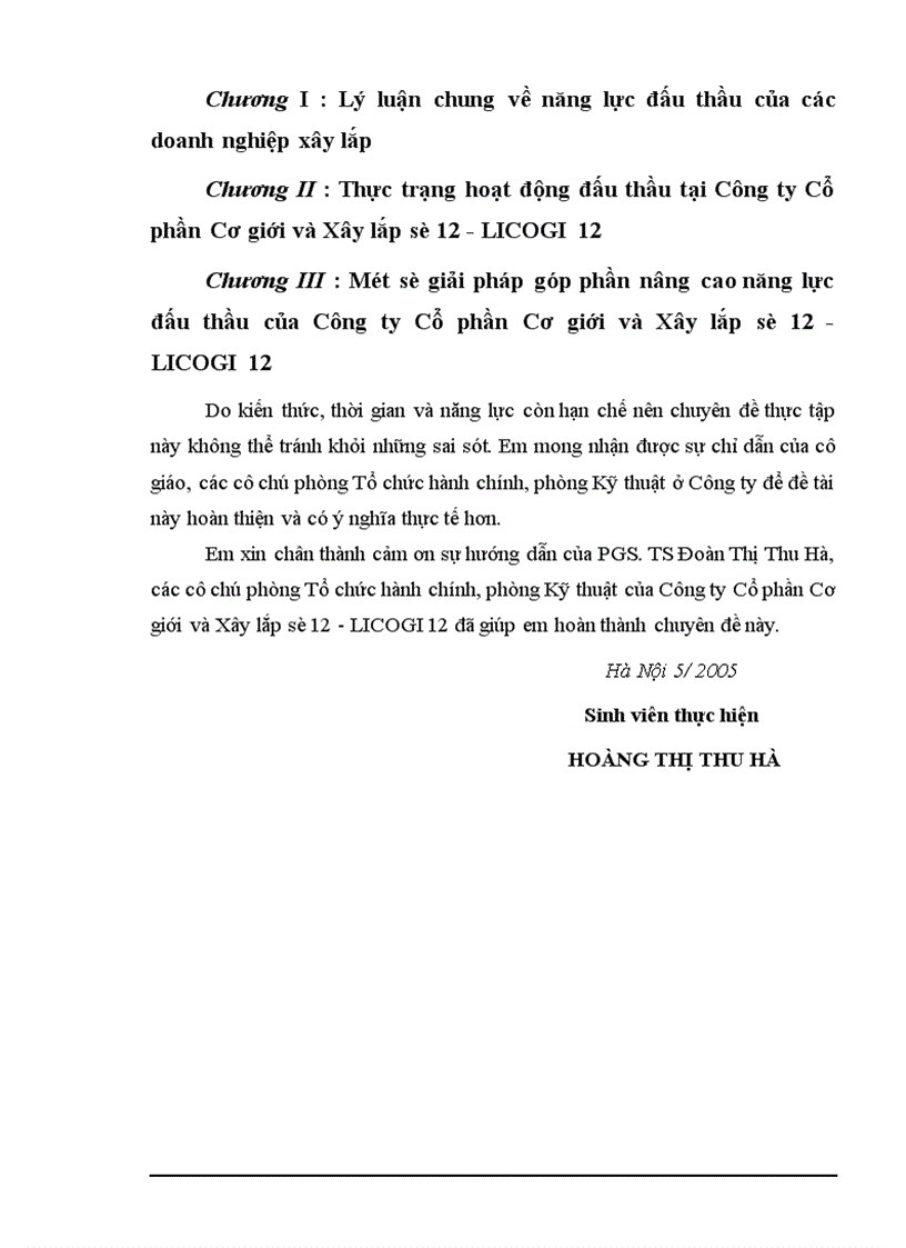 image for page Một số giải pháp góp phần nâng cao năng lực đấu thầu tại Công ty Cổ phần Cơ giới và Xây lắp số 12 LICOGI 12