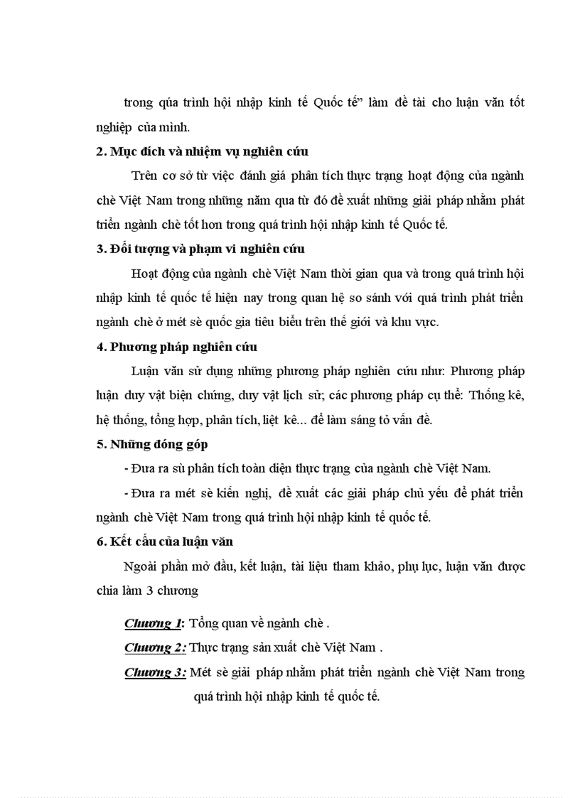 image for page Phát triển ngành chè Việt Nam trong qúa trình hội nhập kinh tế Quốc tế