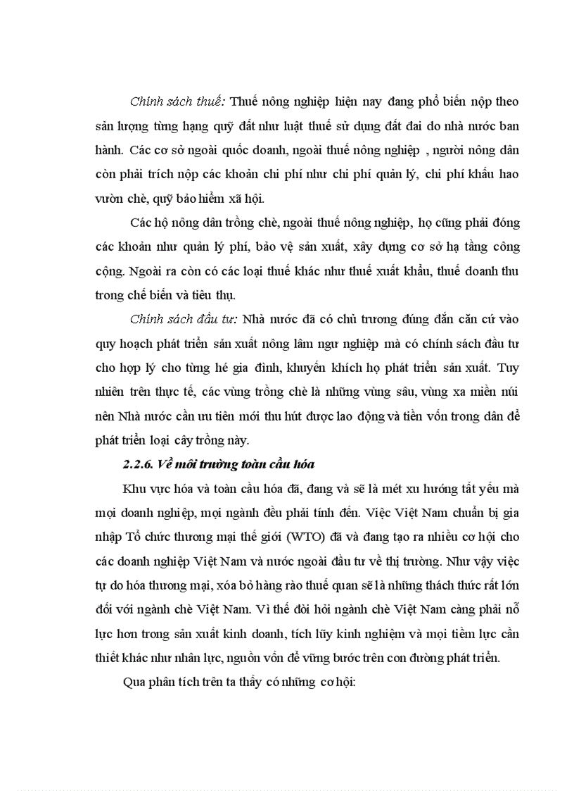 image for page Phát triển ngành chè Việt Nam trong qúa trình hội nhập kinh tế Quốc tế