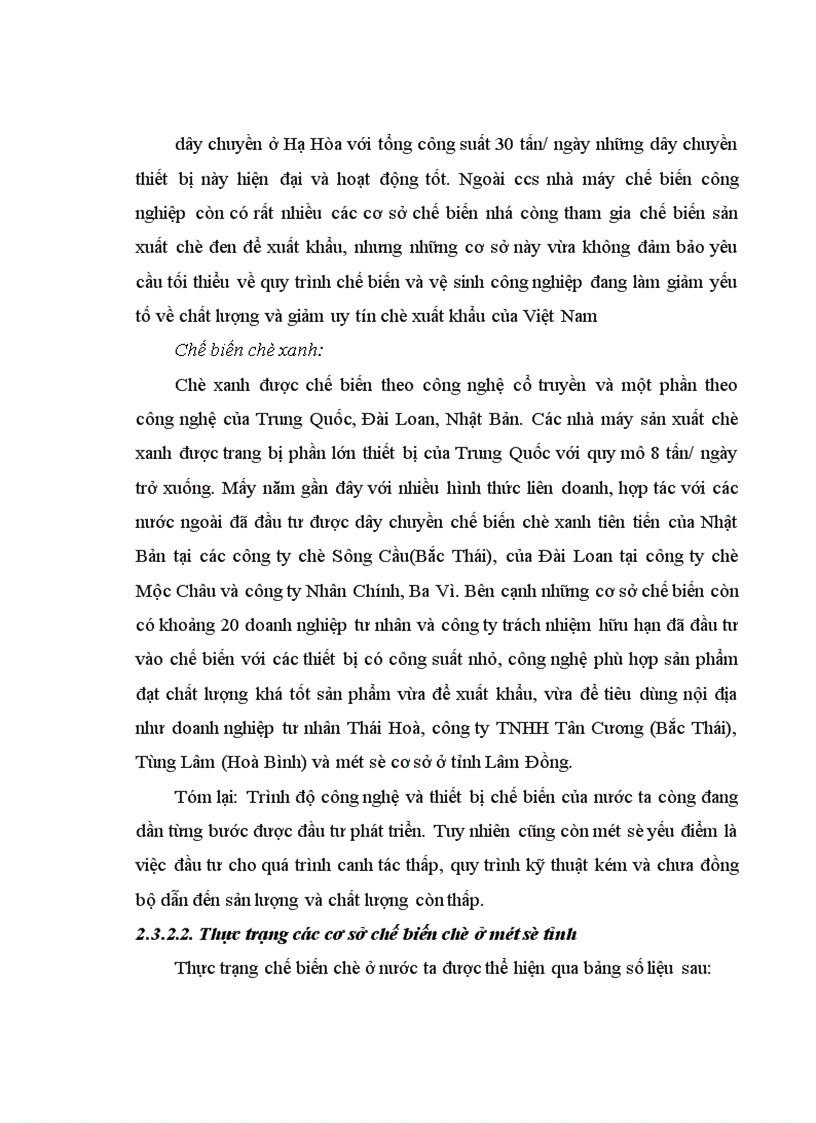 image for page Phát triển ngành chè Việt Nam trong qúa trình hội nhập kinh tế Quốc tế