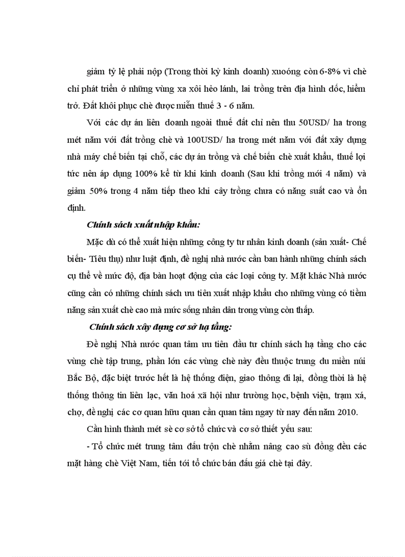 image for page Phát triển ngành chè Việt Nam trong qúa trình hội nhập kinh tế Quốc tế