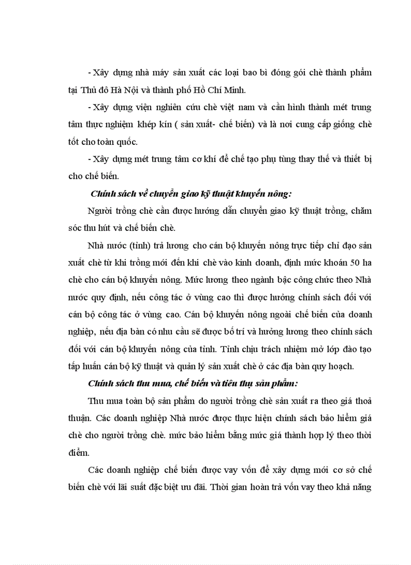 image for page Phát triển ngành chè Việt Nam trong qúa trình hội nhập kinh tế Quốc tế