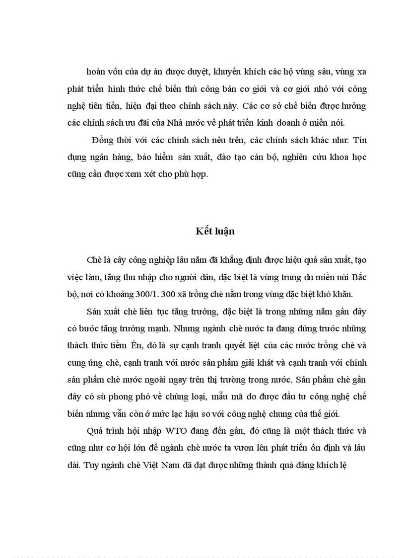 image for page Phát triển ngành chè Việt Nam trong qúa trình hội nhập kinh tế Quốc tế