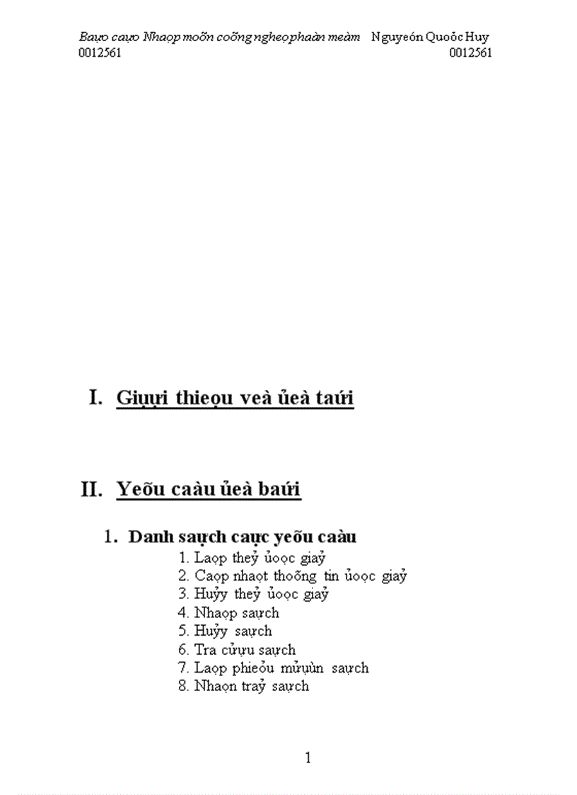 image for page Báo cáo công nghệ phần mềm Quản lý thư viện