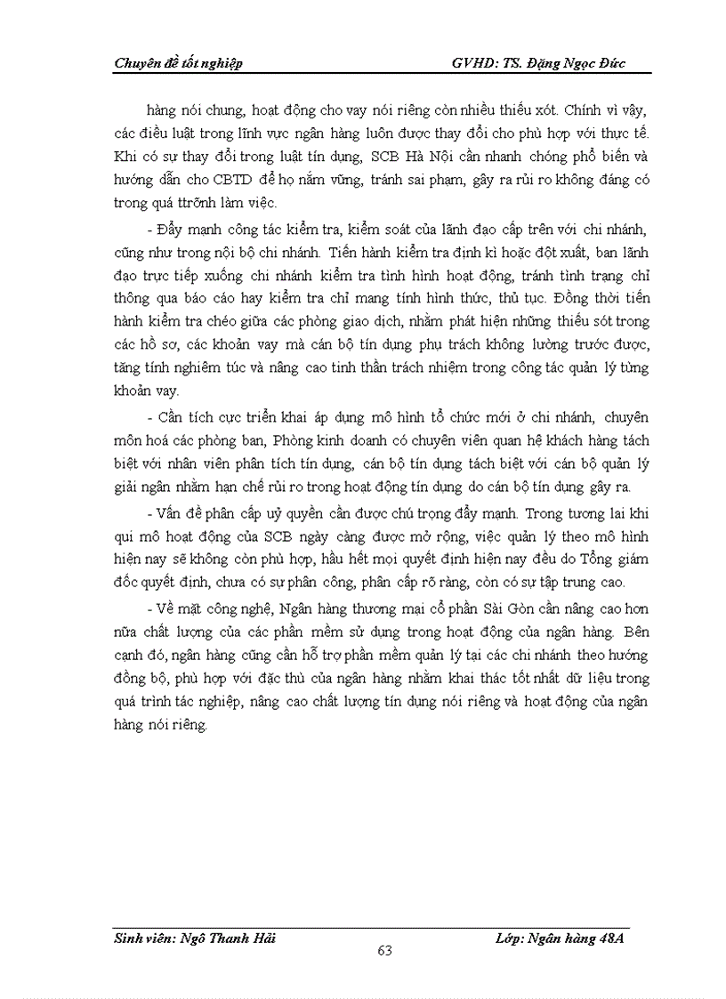 image for page Giải pháp hạn chế rủi ro trong hoạt động cho vay tại Ngân hàng thương mại cổ phần Sài Gòn chi nhánh Hà Nội 1