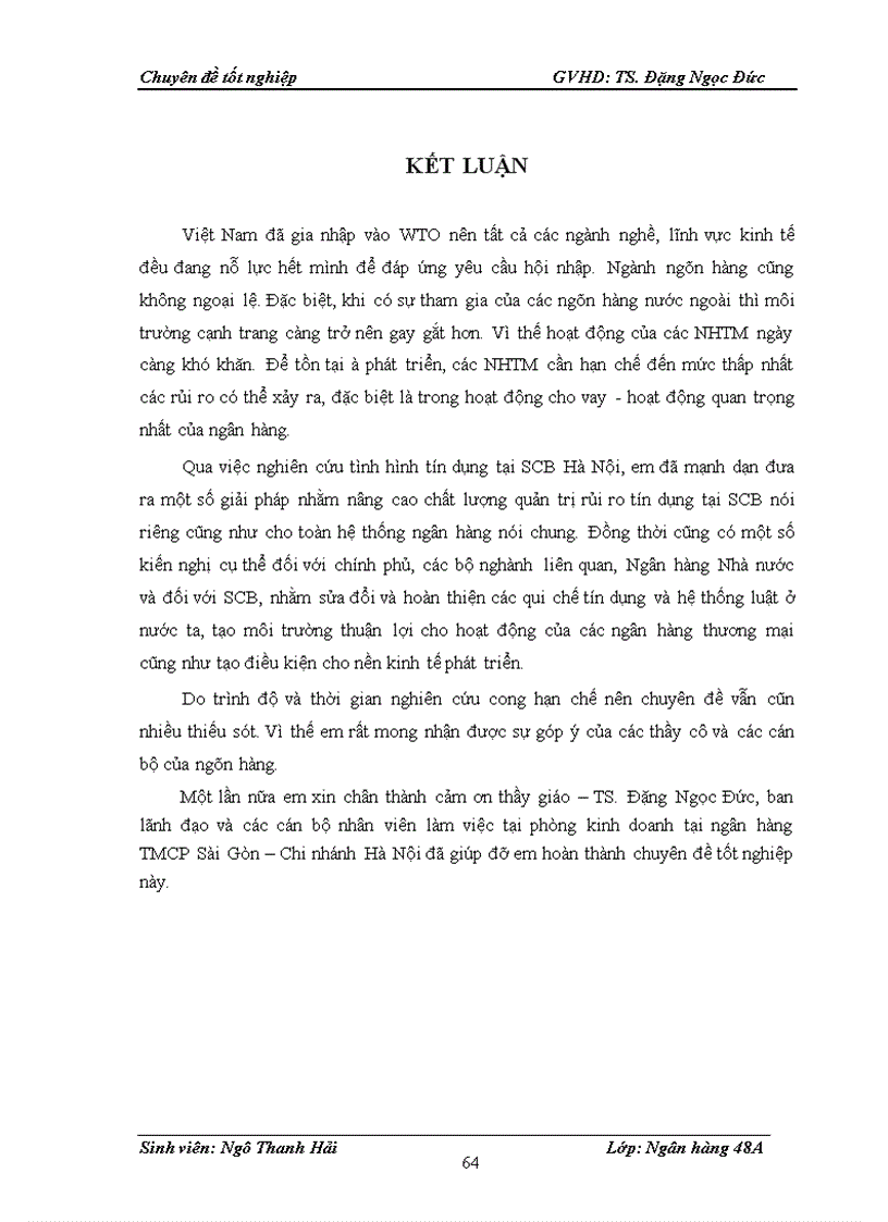 image for page Giải pháp hạn chế rủi ro trong hoạt động cho vay tại Ngân hàng thương mại cổ phần Sài Gòn chi nhánh Hà Nội 1
