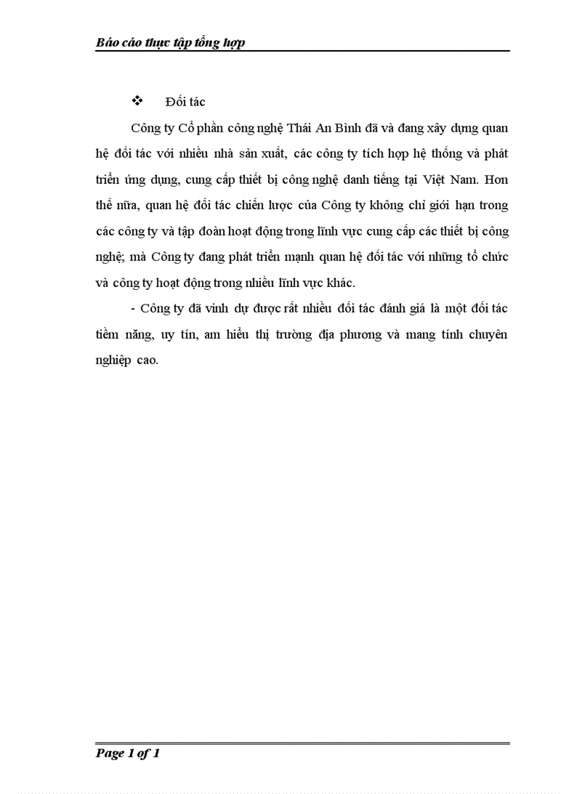 image for page báo cáo thực tập tổng hợp công ty cổ phần công nghệ thái an bình