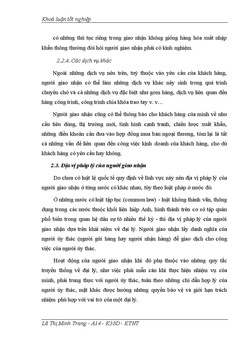 image for page Giao nhận hàng hóa quốc tế bằng đường biển tại Công ty giao nhận kho vận ngoại thương VIETRANS