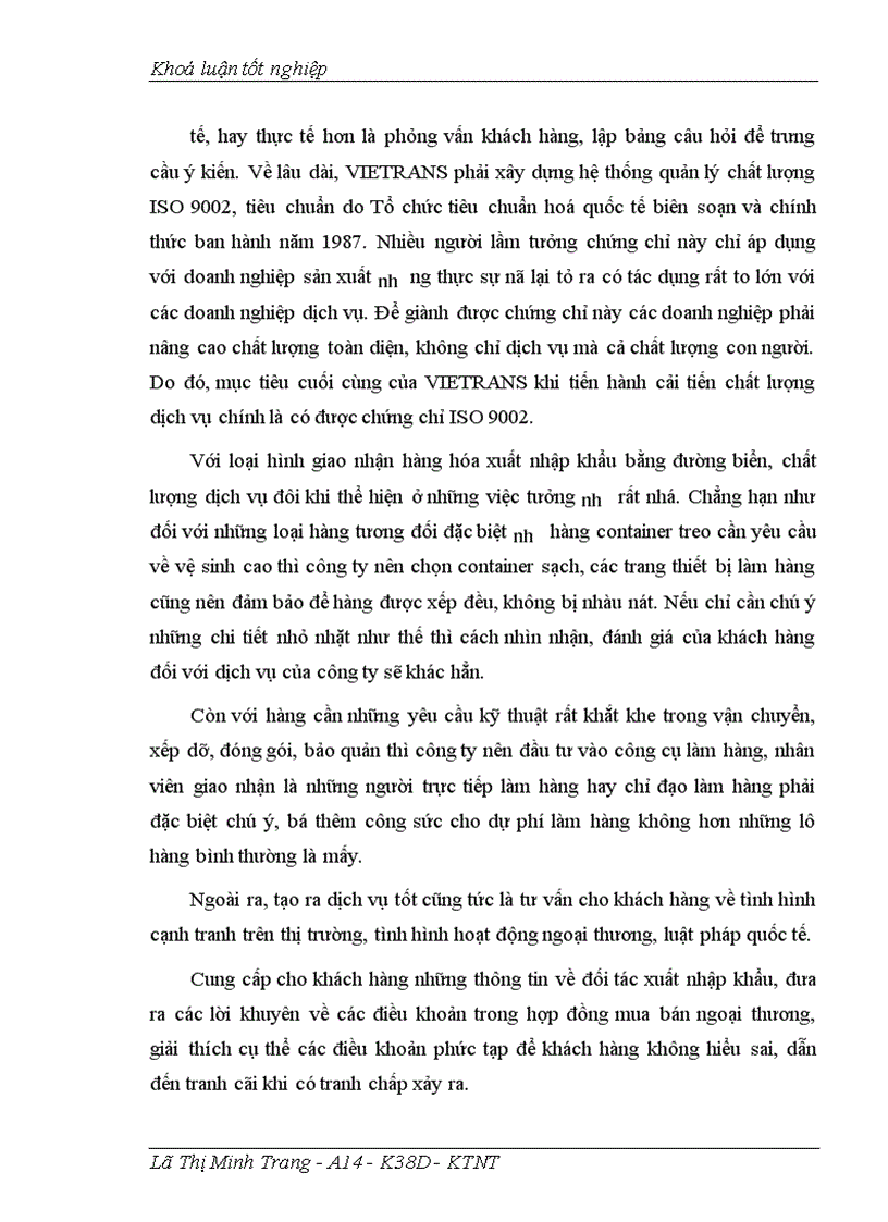 image for page Giao nhận hàng hóa quốc tế bằng đường biển tại Công ty giao nhận kho vận ngoại thương VIETRANS